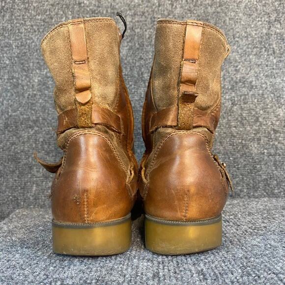 Teva De La Vina Waterproof Brown Leather Booties Womens Ankle Zip Size 9 - Picture 4 of 7